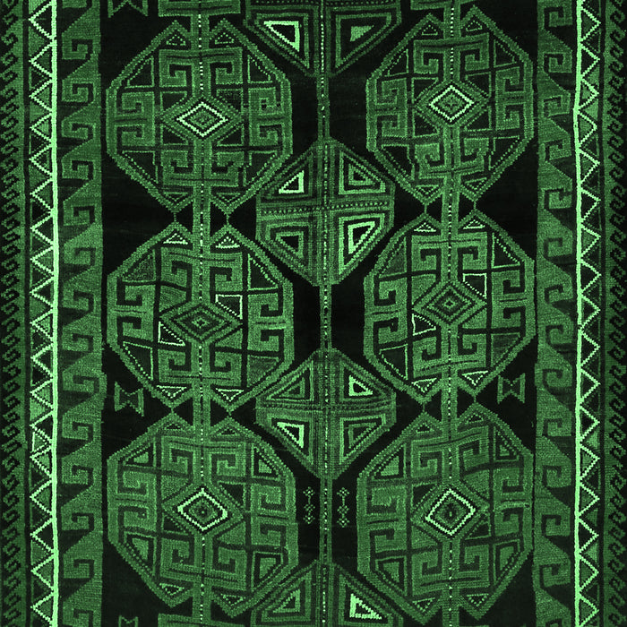 Machine Washable Persian Emerald Green Traditional Area Rugs, wshtr224emgrn