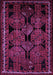 Machine Washable Persian Purple Traditional Area Rugs, wshtr224pur