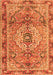 Serging Thickness of Machine Washable Persian Orange Traditional Area Rugs, wshtr2250org