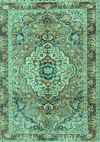 Persian Turquoise Traditional Rug, tr2250turq