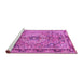 Sideview of Machine Washable Persian Purple Traditional Area Rugs, wshtr2250pur