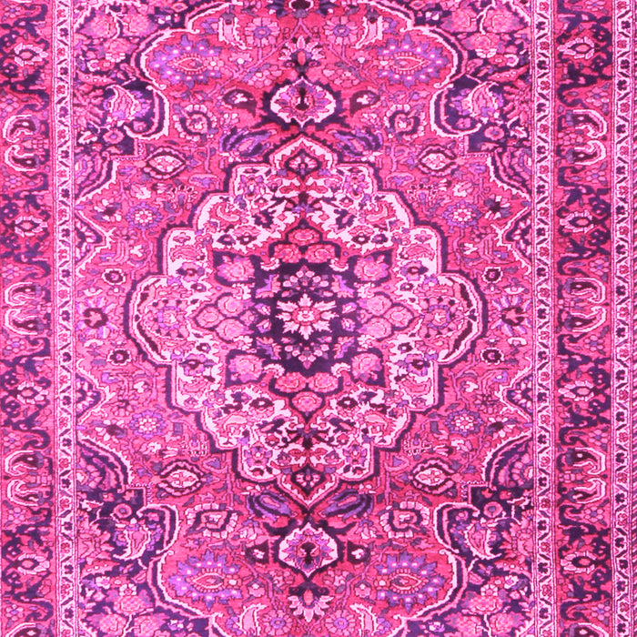 Machine Washable Persian Pink Traditional Rug, wshtr2250pnk