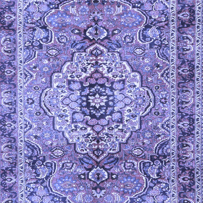 Machine Washable Persian Blue Traditional Rug, wshtr2250blu
