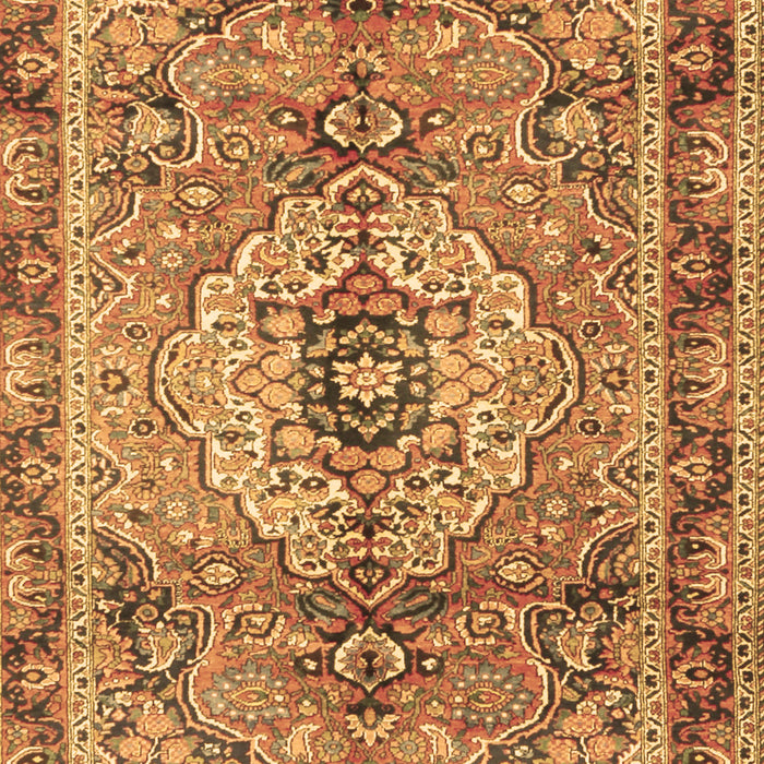 Machine Washable Persian Brown Traditional Rug, wshtr2250brn