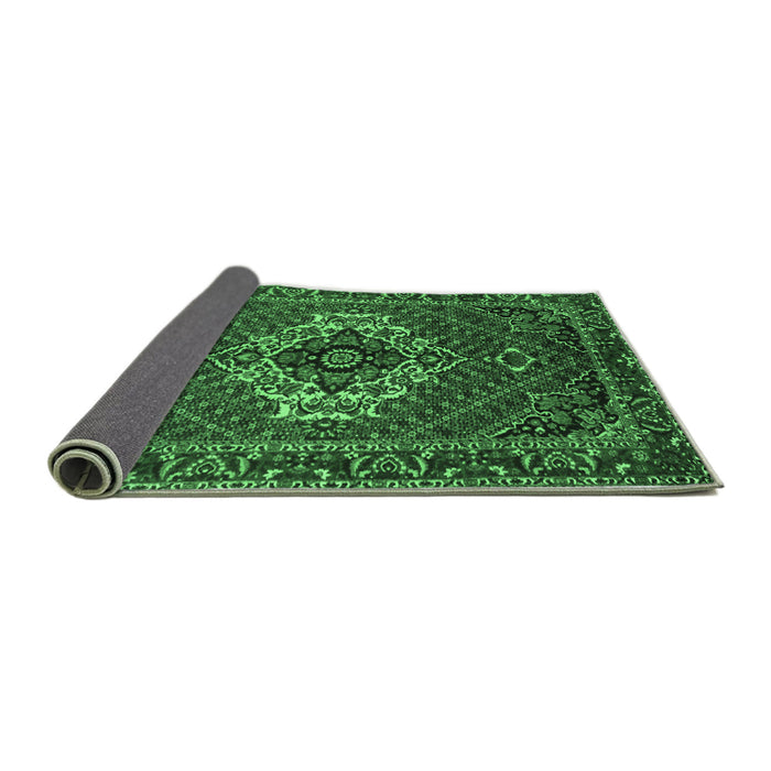 Sideview of Persian Emerald Green Traditional Rug, tr2251emgrn