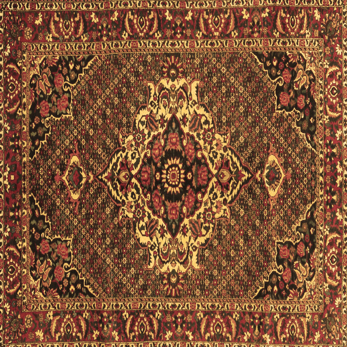 Square Persian Brown Traditional Rug, tr2251brn