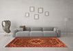 Machine Washable Persian Orange Traditional Area Rugs in a Living Room, wshtr2251org