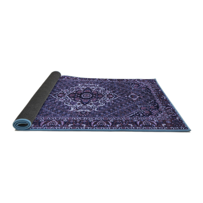 Sideview of Persian Blue Traditional Rug, tr2251blu