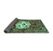 Sideview of Persian Turquoise Traditional Rug, tr2252turq