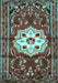 Machine Washable Persian Light Blue Traditional Rug, wshtr2252lblu