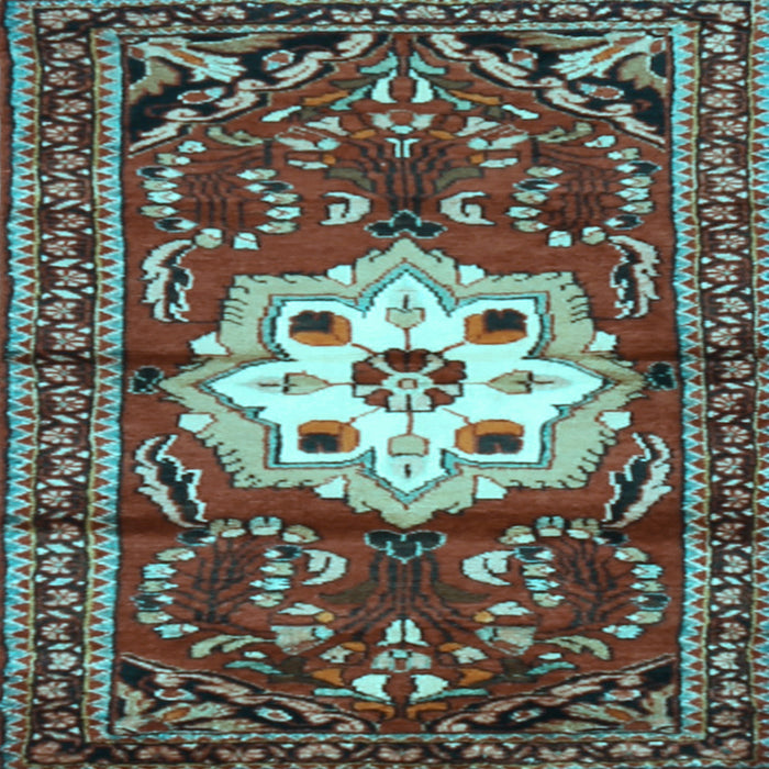 Square Persian Light Blue Traditional Rug, tr2252lblu