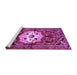 Sideview of Machine Washable Persian Purple Traditional Area Rugs, wshtr2252pur