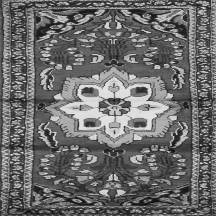 Serging Thickness of Persian Gray Traditional Rug, tr2252gry