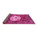 Sideview of Persian Pink Traditional Rug, tr2252pnk