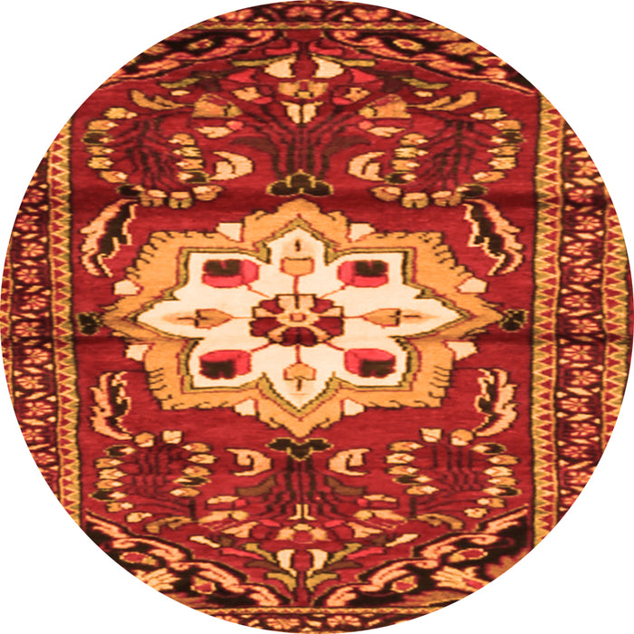 Square Persian Orange Traditional Rug, tr2252org