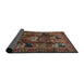 Sideview of Traditional Dark Almond Brown Persian Rug, tr2253