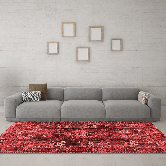 Traditional Red Washable Rugs