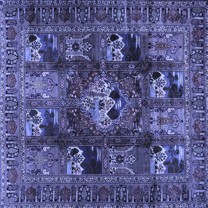 Square Persian Blue Traditional Rug, tr2253blu