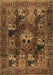 Machine Washable Persian Brown Traditional Rug, wshtr2253brn