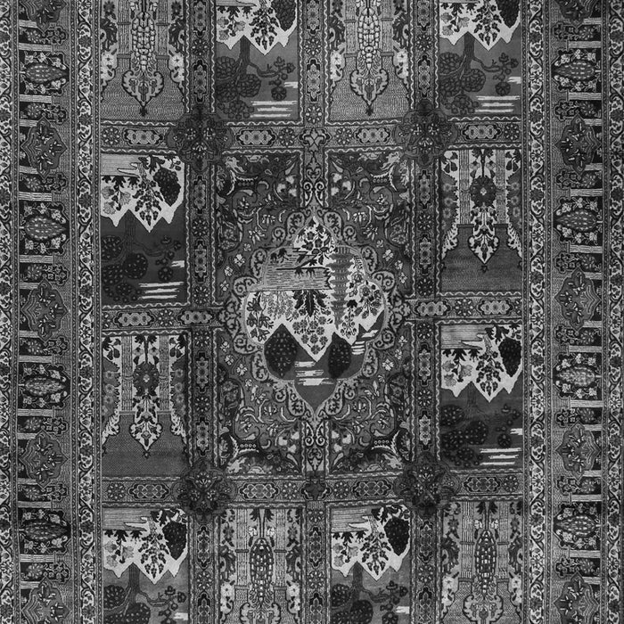 Serging Thickness of Machine Washable Persian Gray Traditional Rug, wshtr2253gry