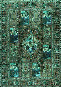 Persian Turquoise Traditional Rug, tr2253turq