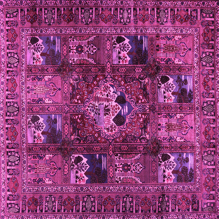 Square Persian Pink Traditional Rug, tr2253pnk