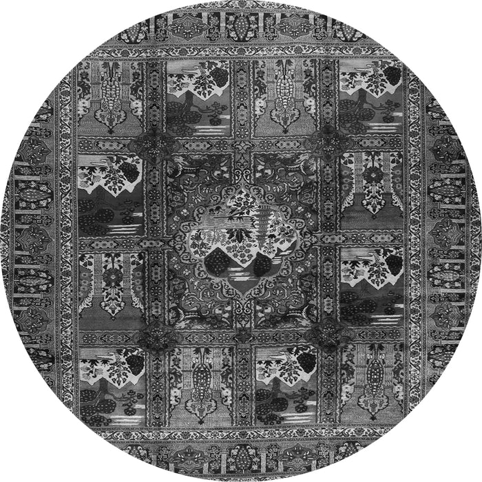 Machine Washable Persian Gray Traditional Rug, wshtr2253gry