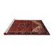 Sideview of Machine Washable Traditional Sienna Brown Rug, wshtr2254