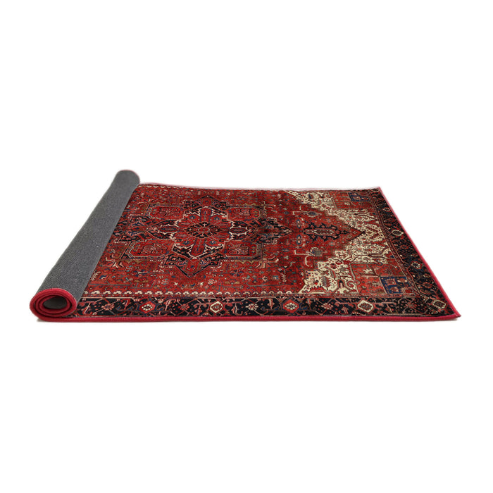 Sideview of Traditional Sienna Brown Persian Rug, tr2254