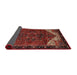 Sideview of Traditional Sienna Brown Persian Rug, tr2254