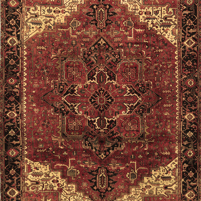 Machine Washable Persian Brown Traditional Rug, wshtr2254brn