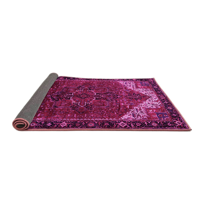 Sideview of Persian Pink Traditional Rug, tr2254pnk