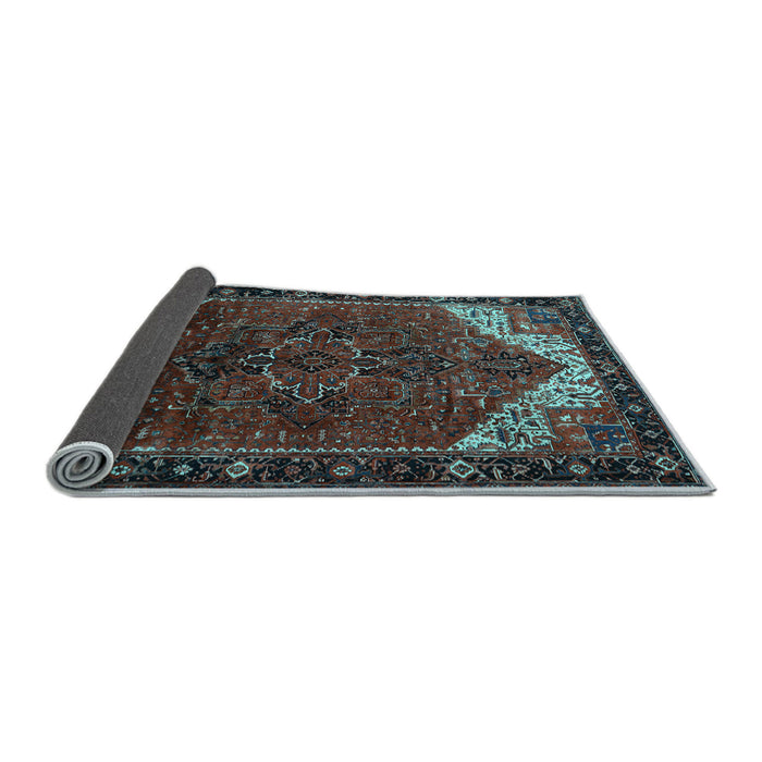 Sideview of Persian Light Blue Traditional Rug, tr2254lblu