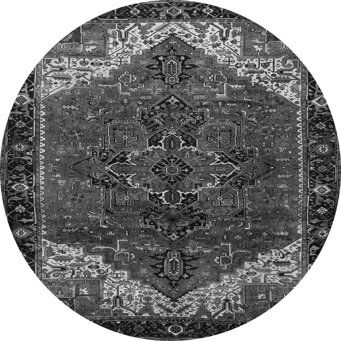 Machine Washable Persian Gray Traditional Rug, wshtr2254gry