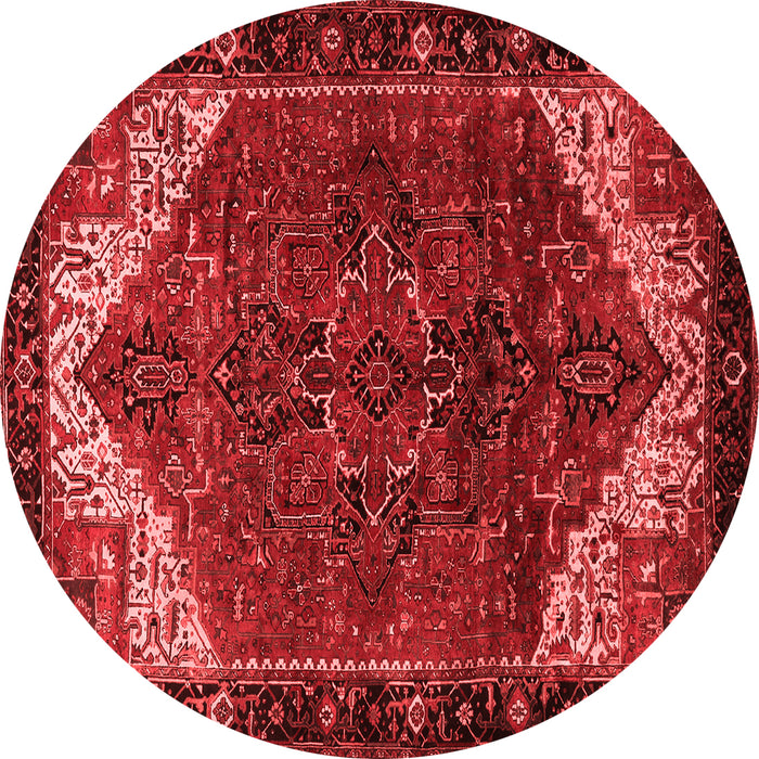Machine Washable Persian Red Traditional Rug, wshtr2254red