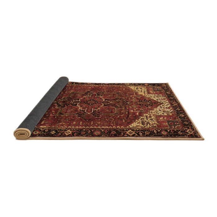 Sideview of Persian Brown Traditional Rug, tr2254brn
