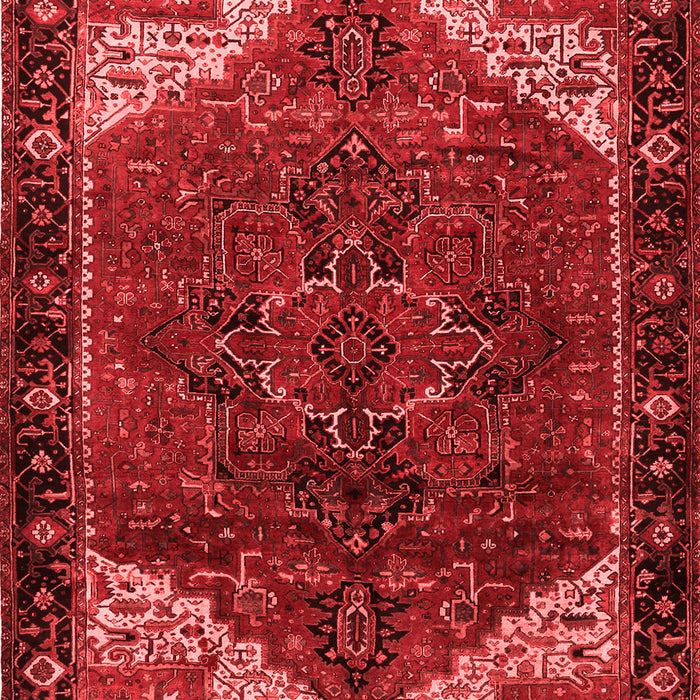 Machine Washable Persian Red Traditional Rug, wshtr2254red