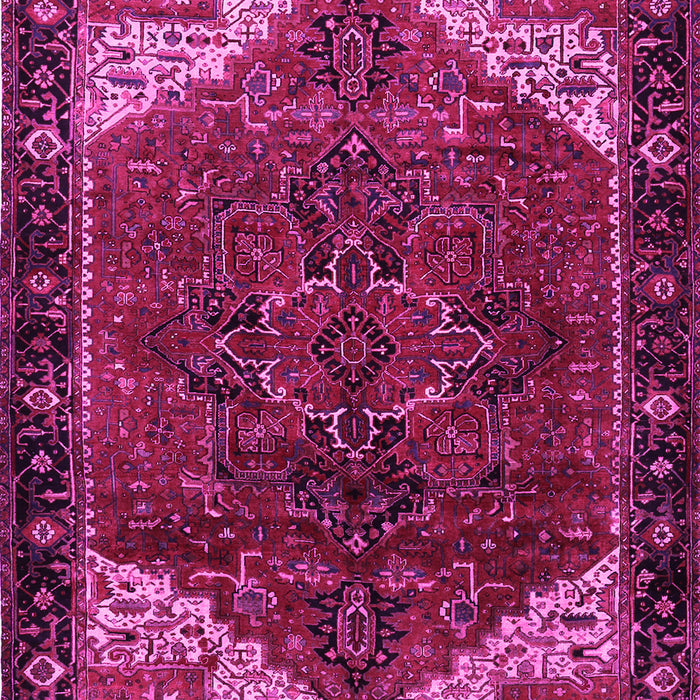 Machine Washable Persian Pink Traditional Rug, wshtr2254pnk