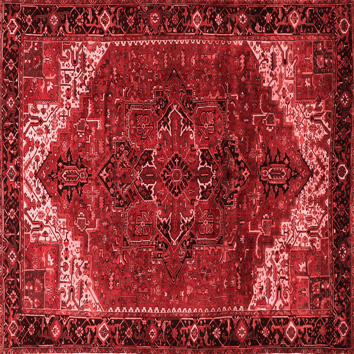 Machine Washable Persian Red Traditional Rug, wshtr2254red