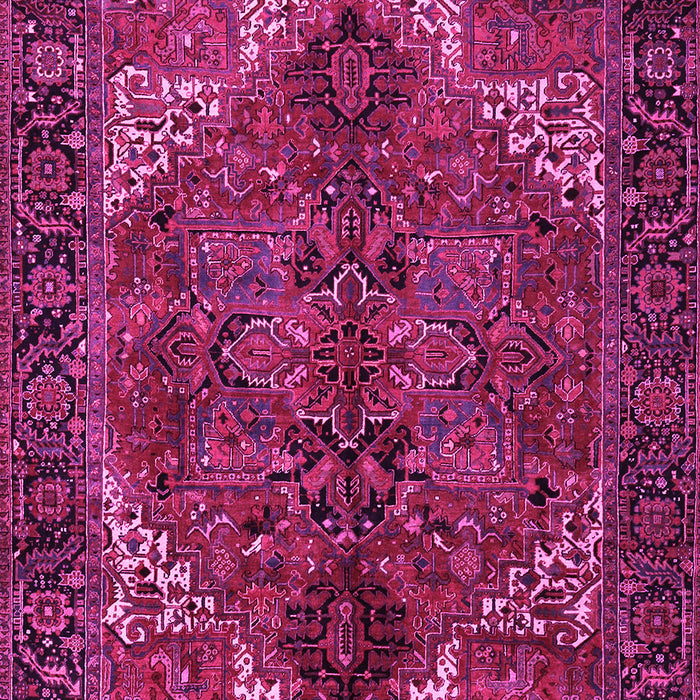 Machine Washable Persian Pink Traditional Rug, wshtr2255pnk