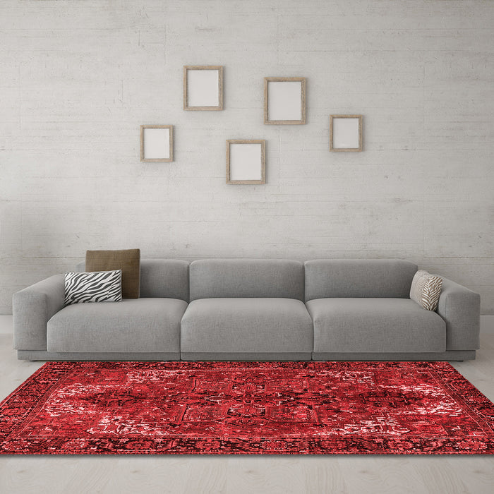 Traditional Red Washable Rugs