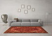 Machine Washable Persian Orange Traditional Area Rugs in a Living Room, wshtr2255org