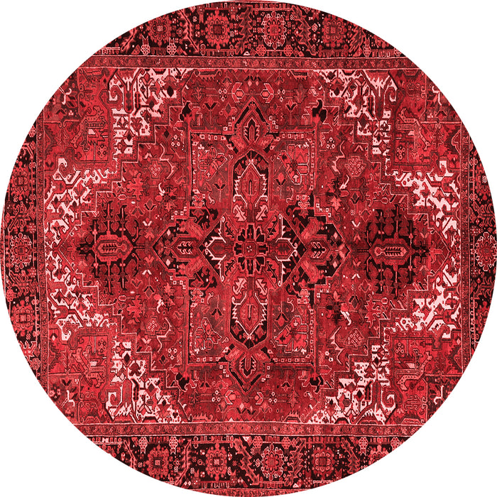 Machine Washable Persian Red Traditional Rug, wshtr2255red