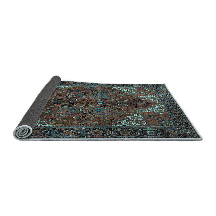 Sideview of Persian Light Blue Traditional Rug, tr2255lblu