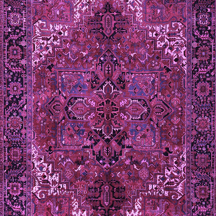 Machine Washable Persian Purple Traditional Area Rugs, wshtr2255pur