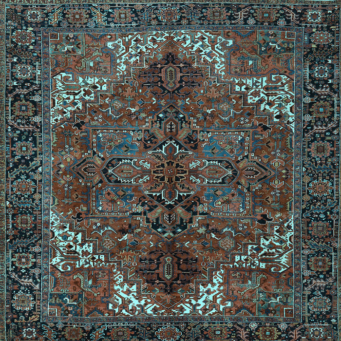 Square Persian Light Blue Traditional Rug, tr2255lblu