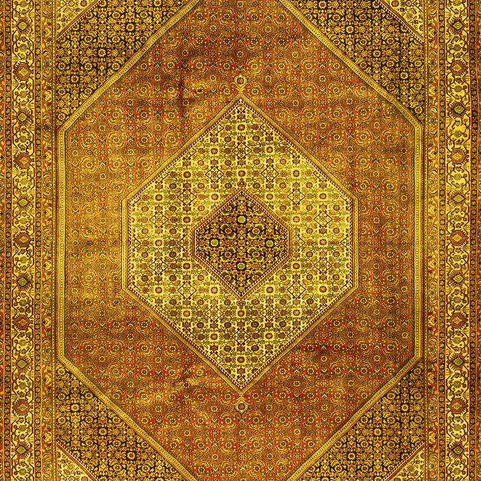 Machine Washable Persian Yellow Traditional Rug, wshtr2256yw