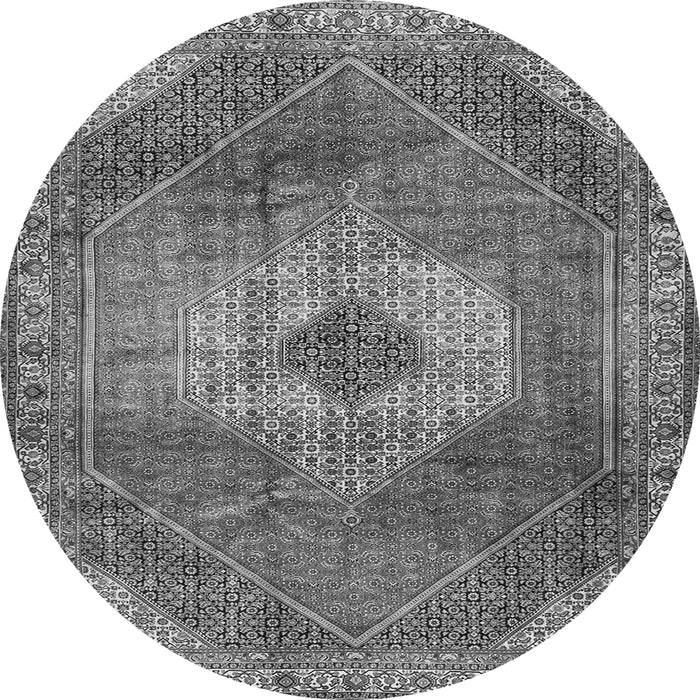 Machine Washable Persian Gray Traditional Rug, wshtr2256gry