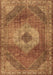 Machine Washable Persian Brown Traditional Rug, wshtr2256brn