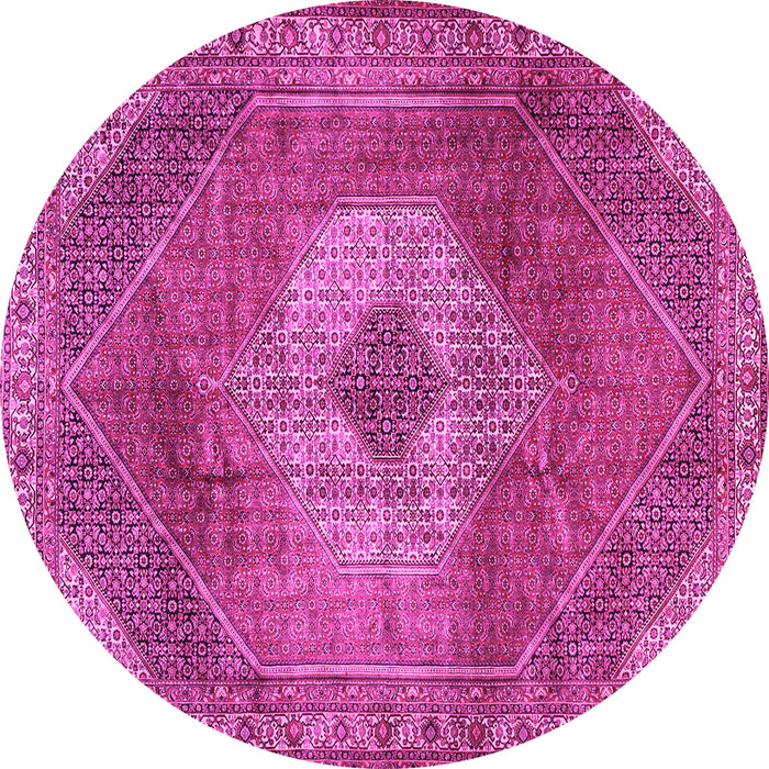 Round Persian Pink Traditional Rug, tr2256pnk